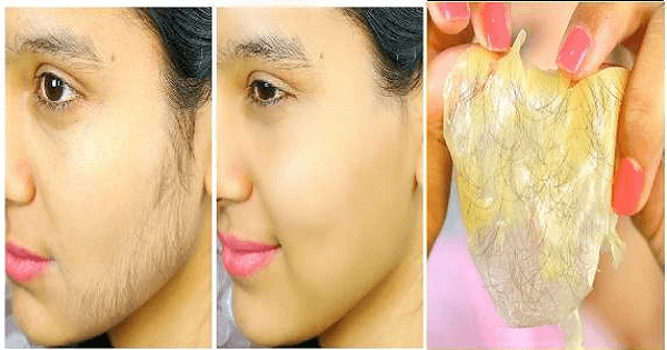 ماسك الجيلاتين لإزالة شعر الوجه بسرعة
