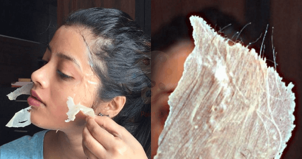 ماسك الجيلاتين لإزالة شعر الوجه بسرعة