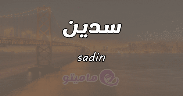 معنى اسم سدين