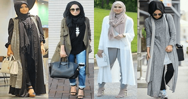 تناسق الوان الملابس مع الطرح للمحجبات