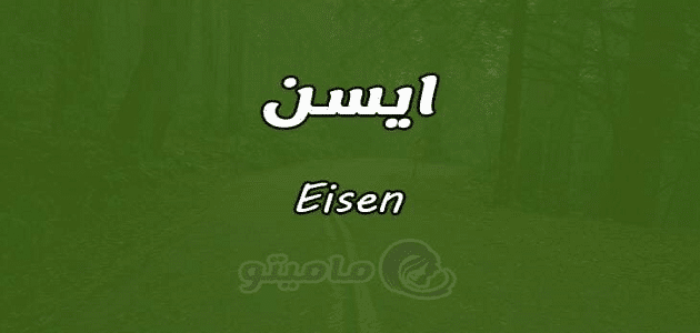 معنى اسم ايسن Eisen في علم النفس
