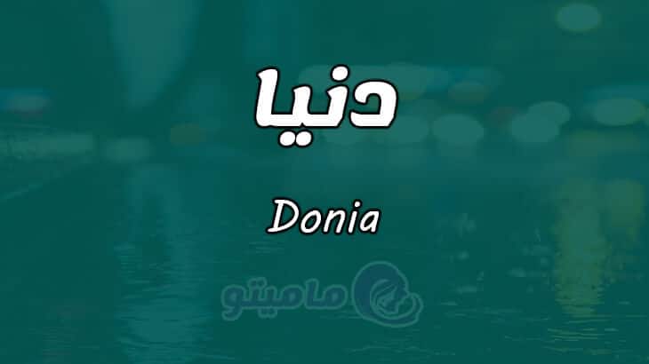 معنى اسم دنيا Donia حسب علم النفس