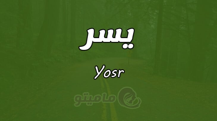 معنى اسم يسر
