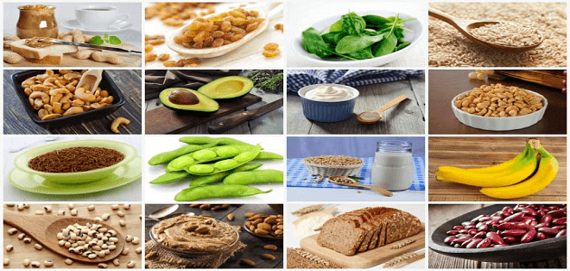 الاطعمة التي تحتوي على الزنك والكالسيوم