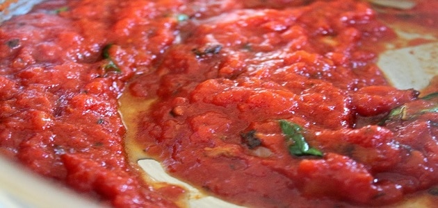 طريقة صلصة البيتزا الإيطالية بالصور 