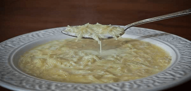 طريقة عمل الشعرية باللبن بالصور