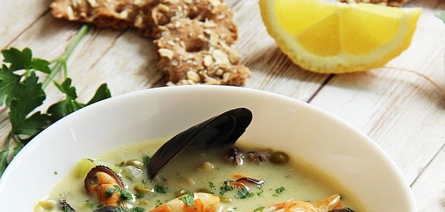 طريقة عمل شوربة الجندوفلي المسلوق بالكريمة