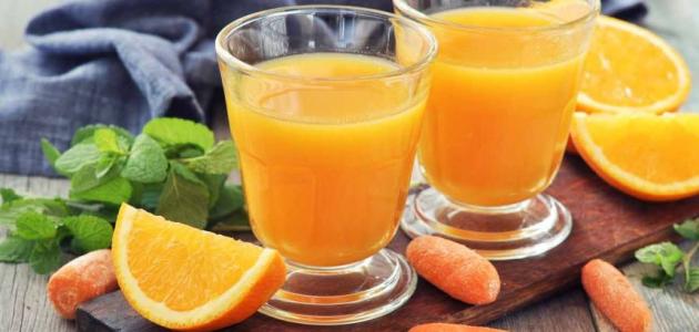 طريقة عمل عصير البرتقال بالجزر