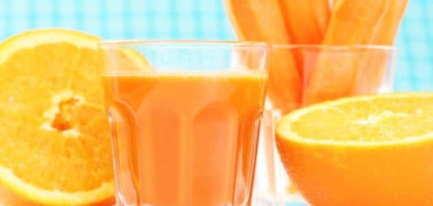 طريقة عمل عصير البرتقال بالجزر