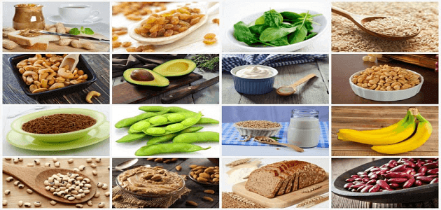 الاطعمة التي تحتوي على الزنك والكالسيوم