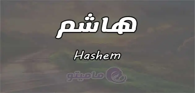معنى اسم هاشم