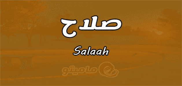 معنى اسم صلاح
