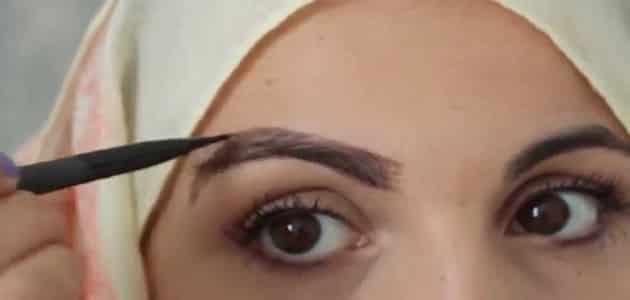 طريقة تنظيف الحواجب بدون نمص بالصور