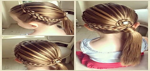 تسريحات شعر للمدرسة سهلة وبسيطة بالخطوات