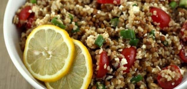 طريقة عمل السلطة التركية بالجوز والبرغل