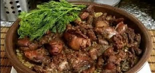 طريقة عمل الفريك باللحمة والطماطم