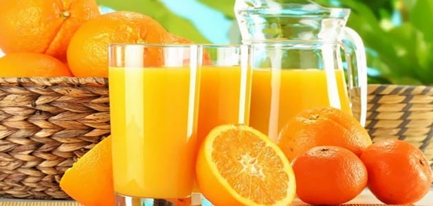 طريقة عمل عصير البرتقال في الخلاط